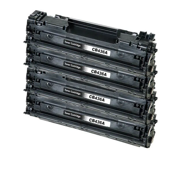 HP CB436A (4er-Set) kompatibel – Kartusche ohne Verpackung