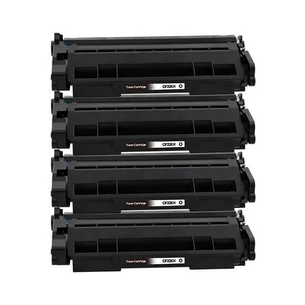 HP CF226X (4er-Set) kompatibel – Kartusche ohne Verpackung