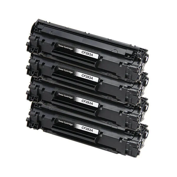 HP CF283A (4er-Set) kompatibel – Kartusche ohne Verpackung