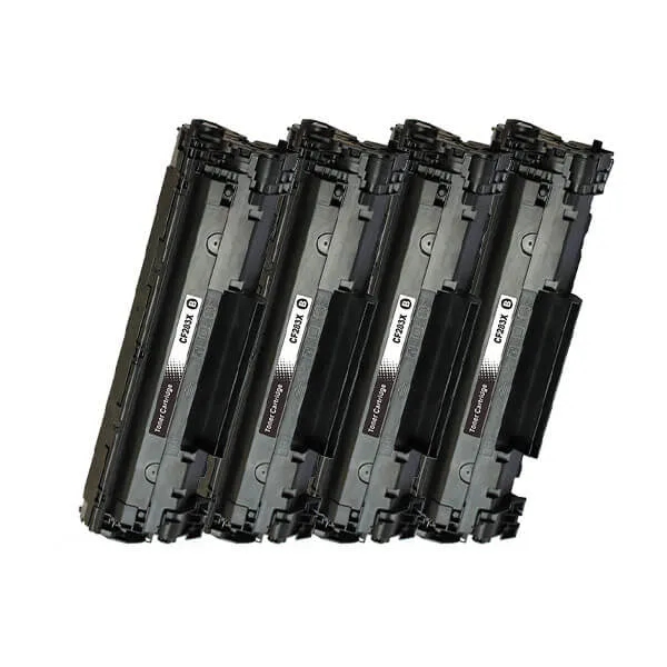 HP CF283X (4er-Set) kompatibel – Kartusche ohne Verpackung