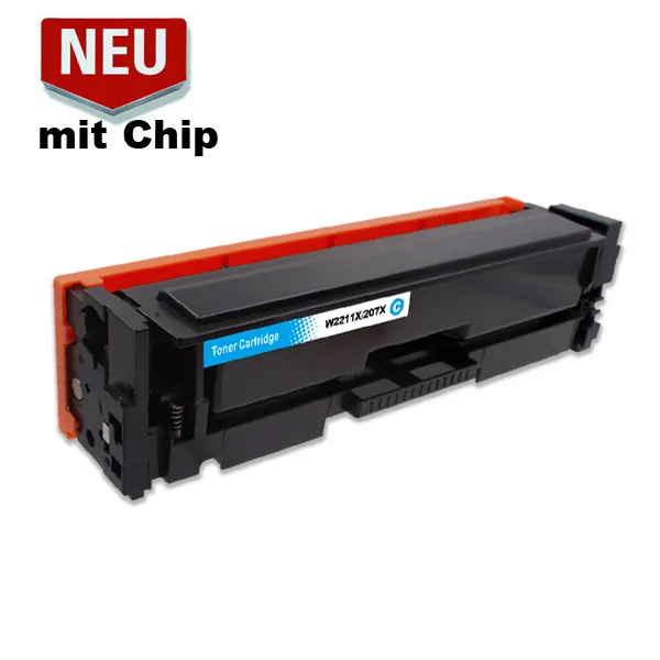 HP 207X Cyan kompatibel – Kartusche ohne Verpackung