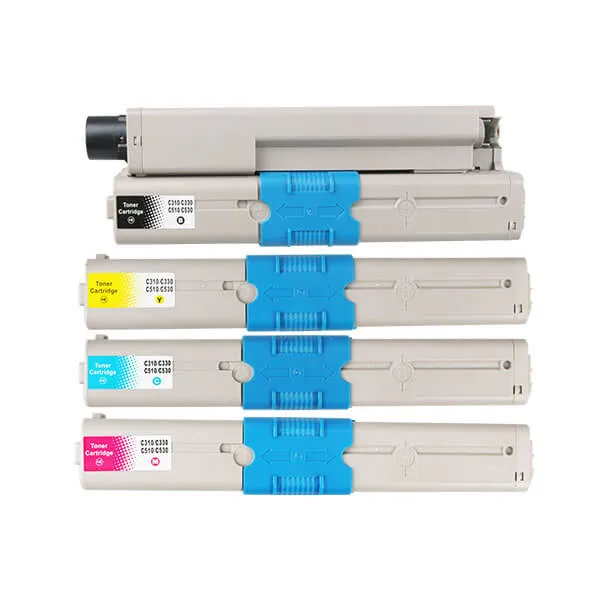 OKI C310 (4er-Set) kompatibel – Kartusche ohne Verpackung