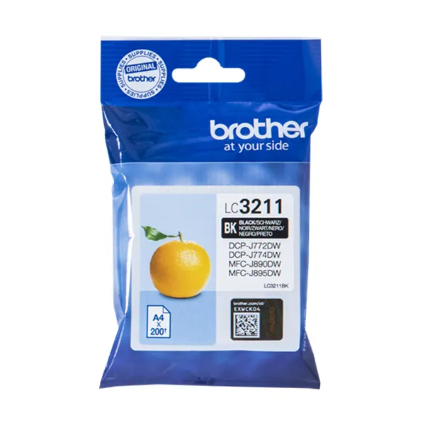 Brother LC-3211 Schwarz (Original) – Originalverpackung