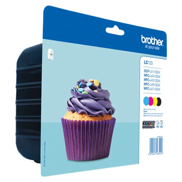 Brother LC-123 (4er-Set) (Original) – Originalverpackung