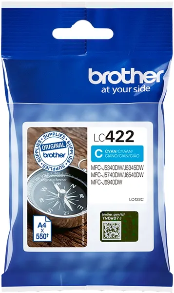 Brother LC422C Cyan (Original) – Originalverpackung