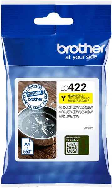 Brother LC422Y Gelb (Original) – Originalverpackung