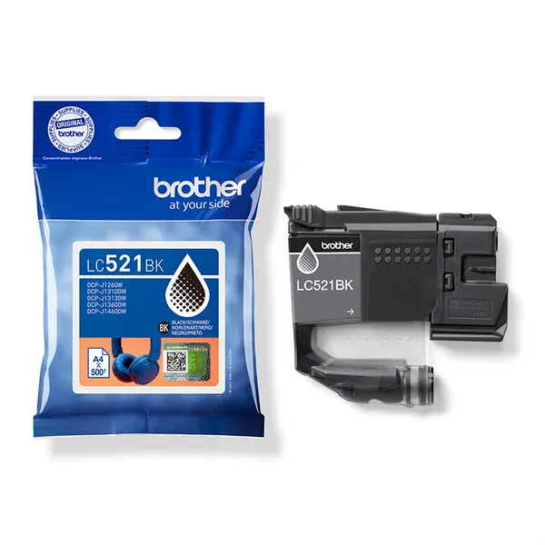 Brother LC521BK Schwarz (Original)