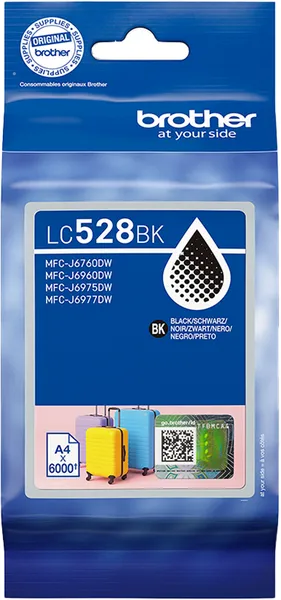 Brother LC528BK Schwarz (Original) – Originalverpackung