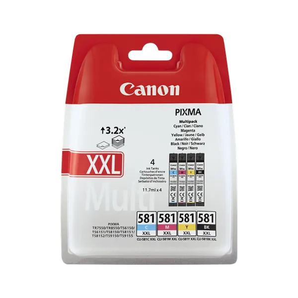 Canon CLI-581 XXL (4er-Set) (Original)