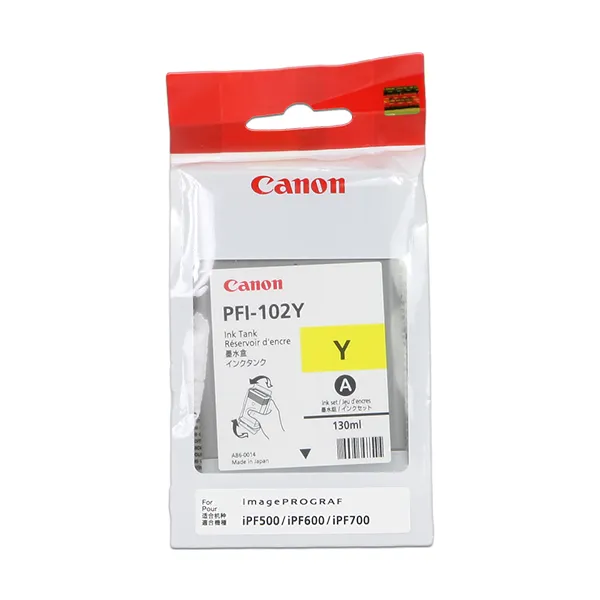 Canon PFI-102y Gelb (Original) – Originalverpackung
