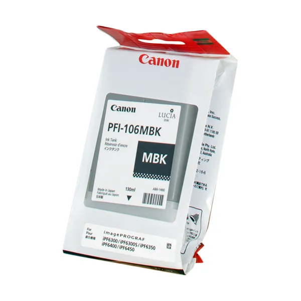 Canon PFI-106mbk Schwarz (Original) – Originalverpackung