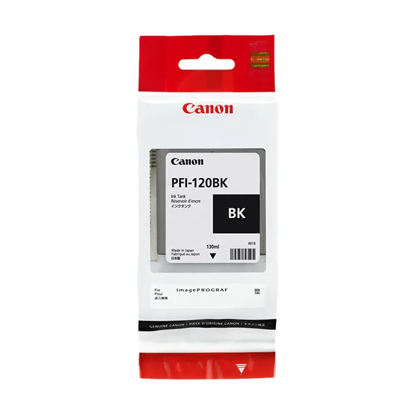 Canon PFI-120bk Schwarz (Original) – Originalverpackung
