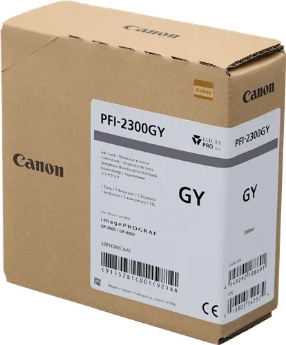 Canon PFI-2300gy Grau (Original)