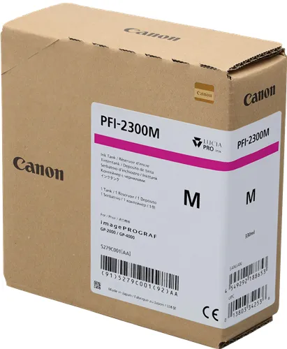 Canon PFI-2300m Magenta (Original) – Originalverpackung