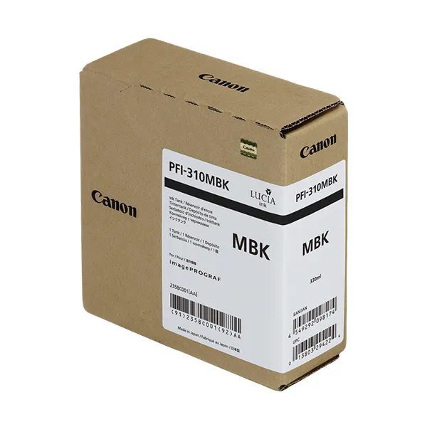 Canon PFI-310mbk Schwarz (Original) – Originalverpackung
