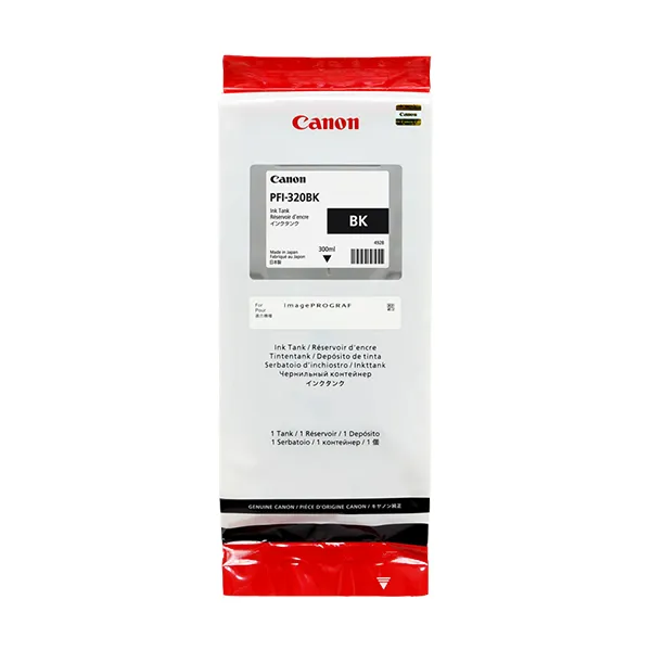 Canon PFI-320bk Schwarz (Original) – Originalverpackung