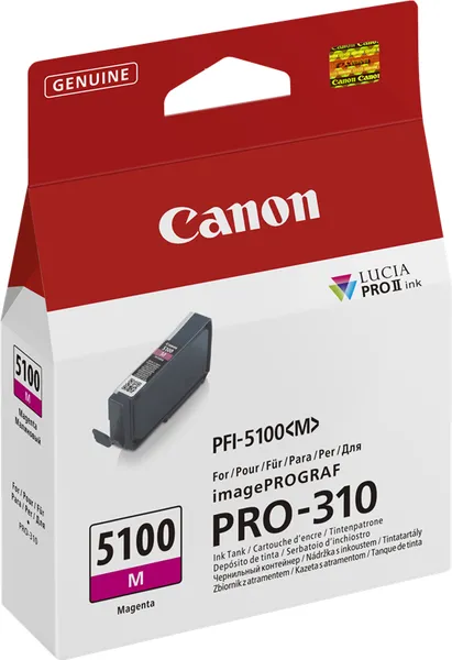 Canon PFI-5100m Magenta (Original) – Originalverpackung