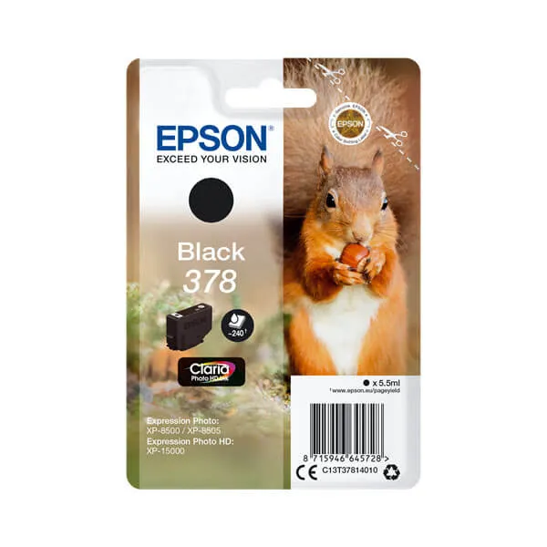 Epson 378 Schwarz (Original) – Originalverpackung