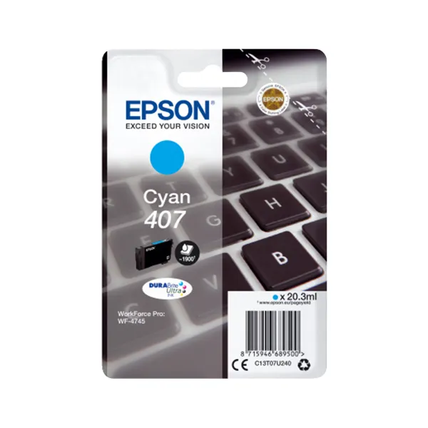 Epson 407 Cyan (Original)