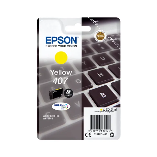 Epson 407 Gelb (Original)