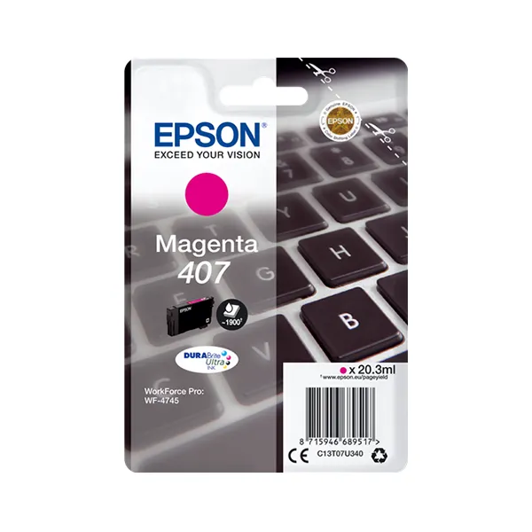 Epson 407 Magenta (Original) – Originalverpackung