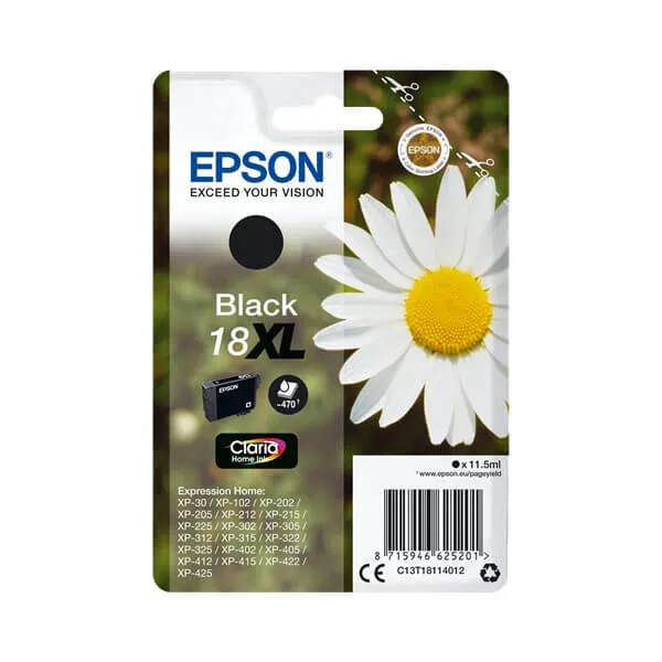 Epson 18 XL Schwarz (Original) – Originalverpackung
