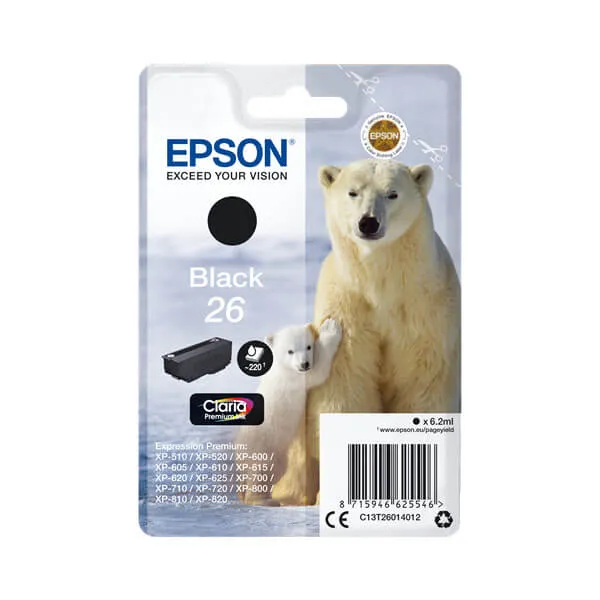 Epson 26 Photo-Schwarz (Original)