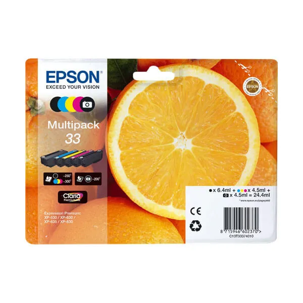 Epson 33 Set (Original) – Originalverpackung