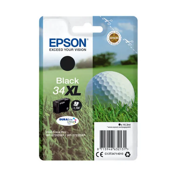 Epson 34XL Schwarz (Original) – Originalverpackung