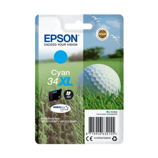Epson 34XL Cyan (Original) – Originalverpackung