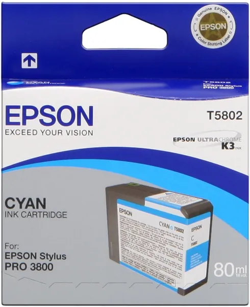 Epson T5802 Cyan (Original) – Originalverpackung