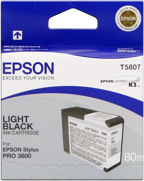 Epson T5807 Schwarz (Original) – Originalverpackung