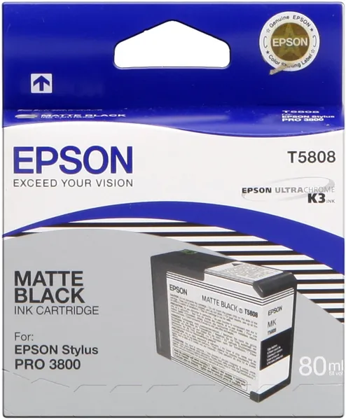 Epson T5808 Schwarz (Original) – Originalverpackung
