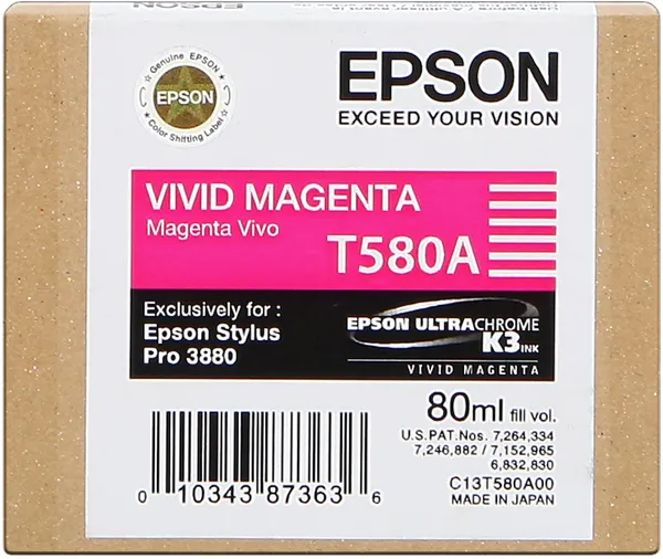 Epson T580A Magenta (Original) – Originalverpackung