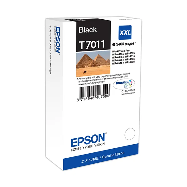 Epson T7011 Schwarz (Original) – Originalverpackung
