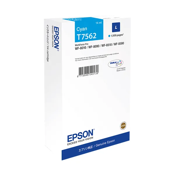 Epson T7562 Cyan (Original) – Originalverpackung