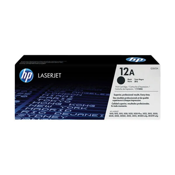 HP Q2612A Schwarz (Original) – Originalverpackung