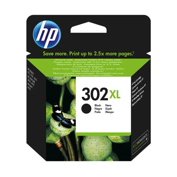 HP 302 XL Schwarz (Original) – Originalverpackung