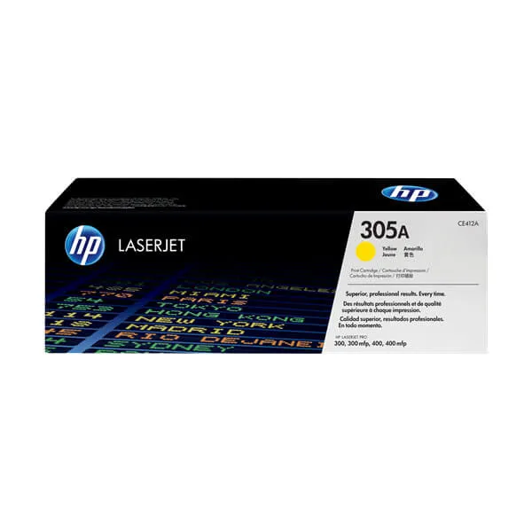 HP CE412A Gelb (Original) – Originalverpackung