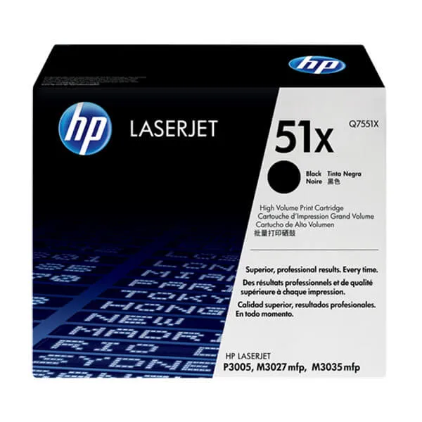 HP Q7551X Schwarz (Original) – Originalverpackung