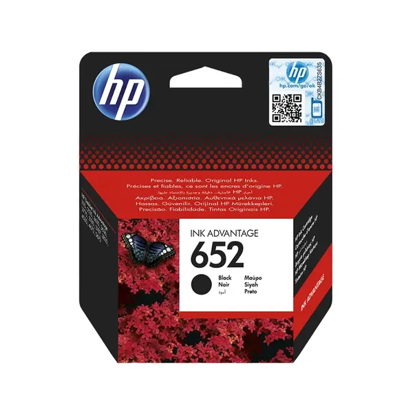 HP 652 Schwarz (Original) – Originalverpackung