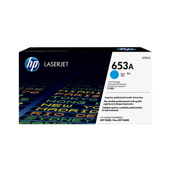 HP 653A Cyan (Original) – Originalverpackung
