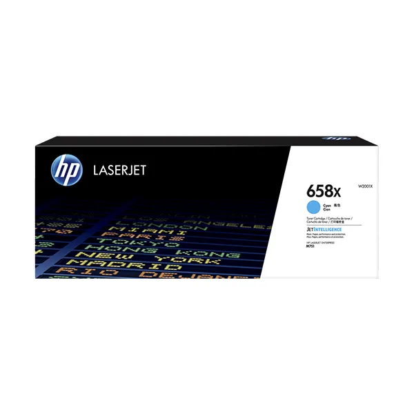 HP 658A Cyan (Original) – Originalverpackung