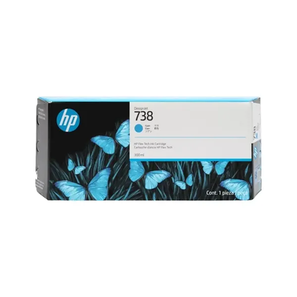 HP 738XL Cyan (Original) – Originalverpackung