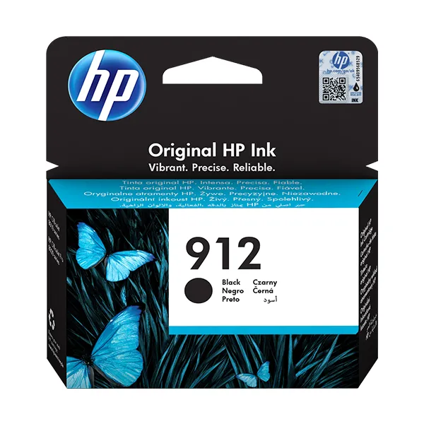 HP 912 Schwarz (Original) – Originalverpackung