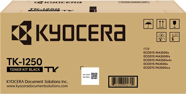 Kyocera TK-1250 Schwarz (Original) – Originalverpackung