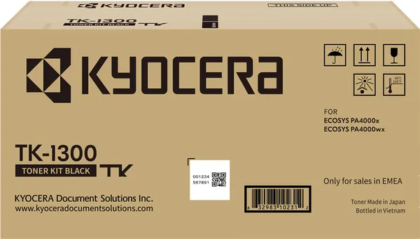 Kyocera TK-1300 Schwarz (Original) – Originalverpackung
