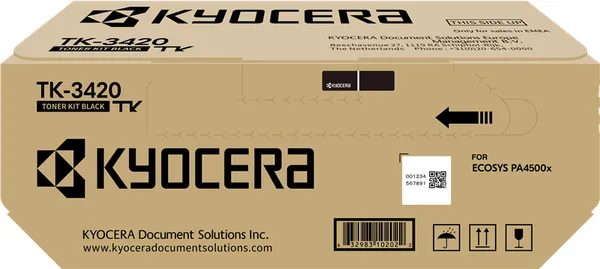 Kyocera TK-3420 Schwarz (Original) – Originalverpackung