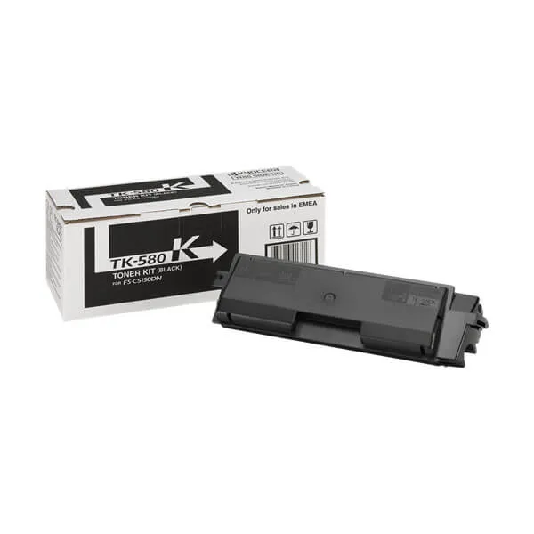 Kyocera TK-580K Schwarz (Original) – Originalverpackung