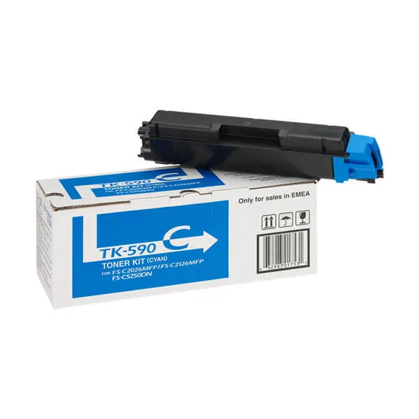 Kyocera TK-590C Cyan (Original) – Originalverpackung